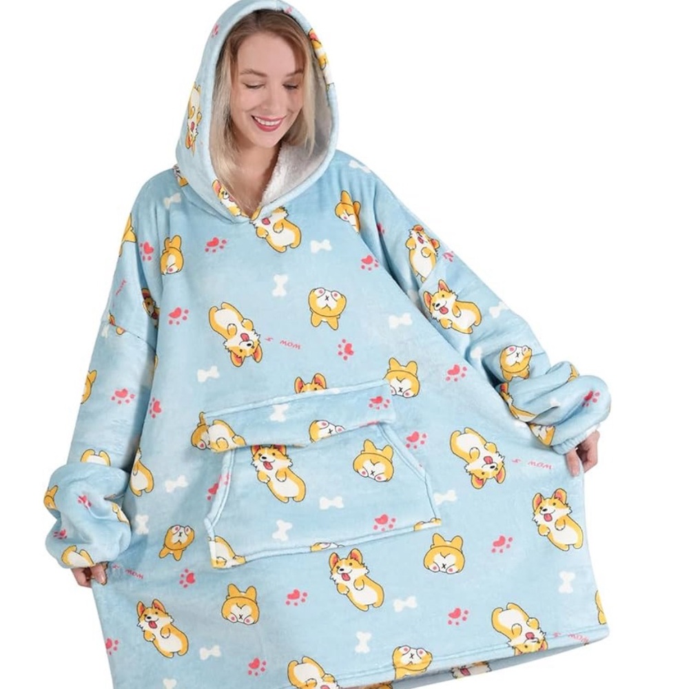 Brand new corgi blanket hoodie
